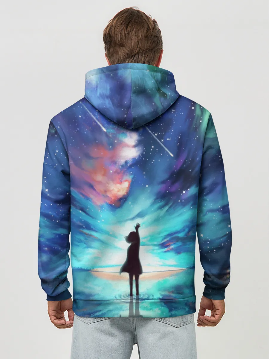 Худи мужской база хлопок / Дотянуться до космоса