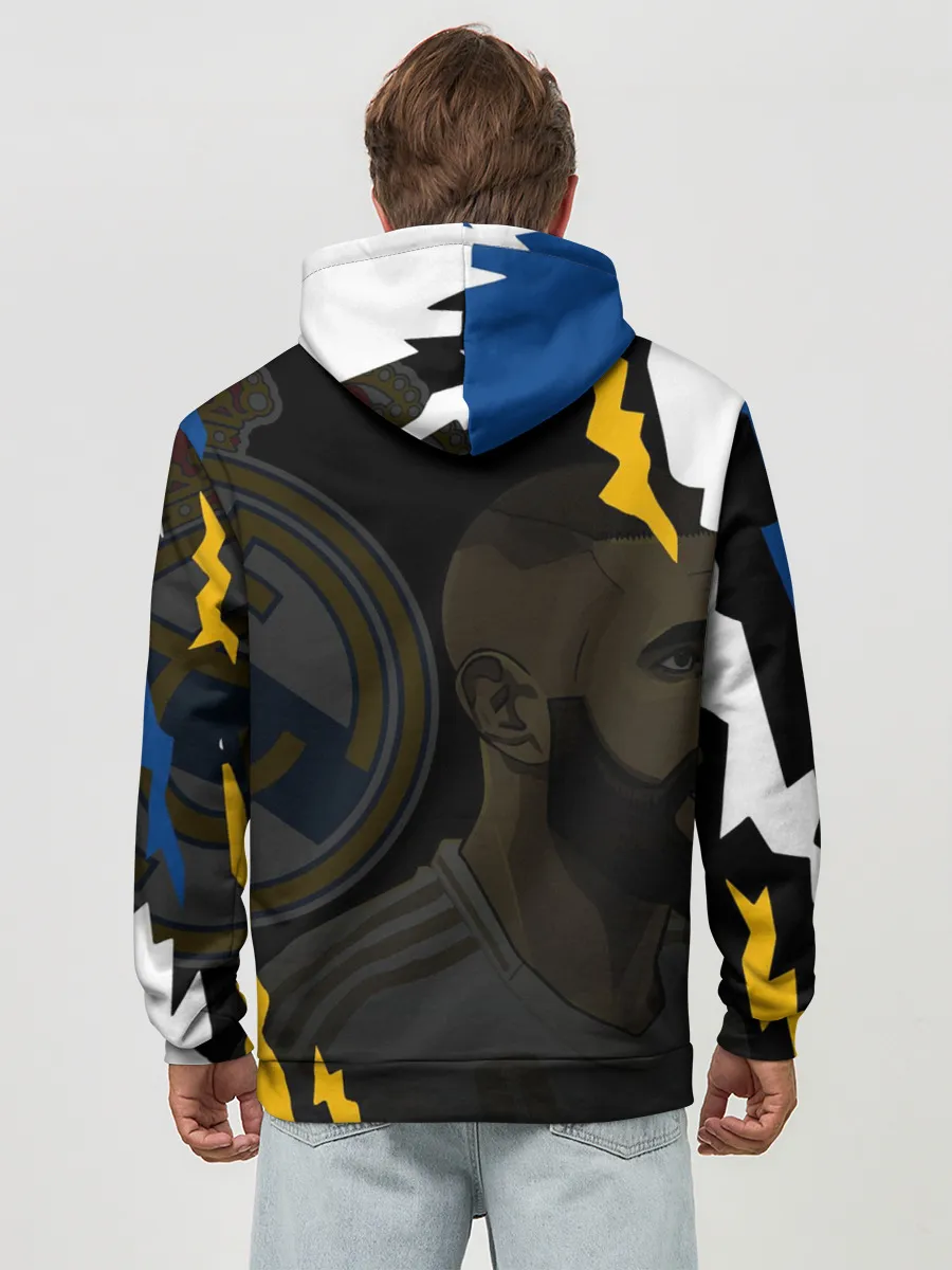 Худи мужской база хлопок / КАРИМ БЕНЗЕМА / РЕАЛ МАДРИД