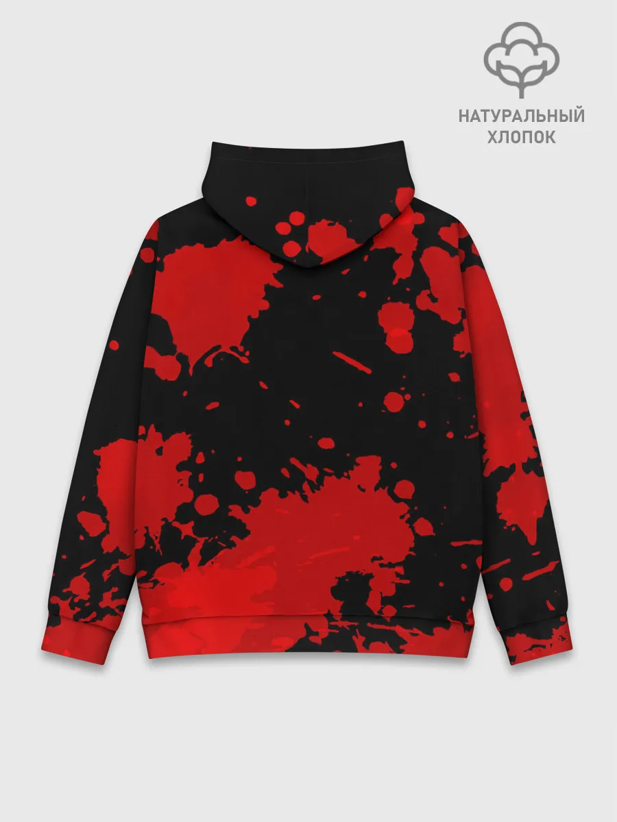 Худи мужской база хлопок / Стив с мечом Minecraft