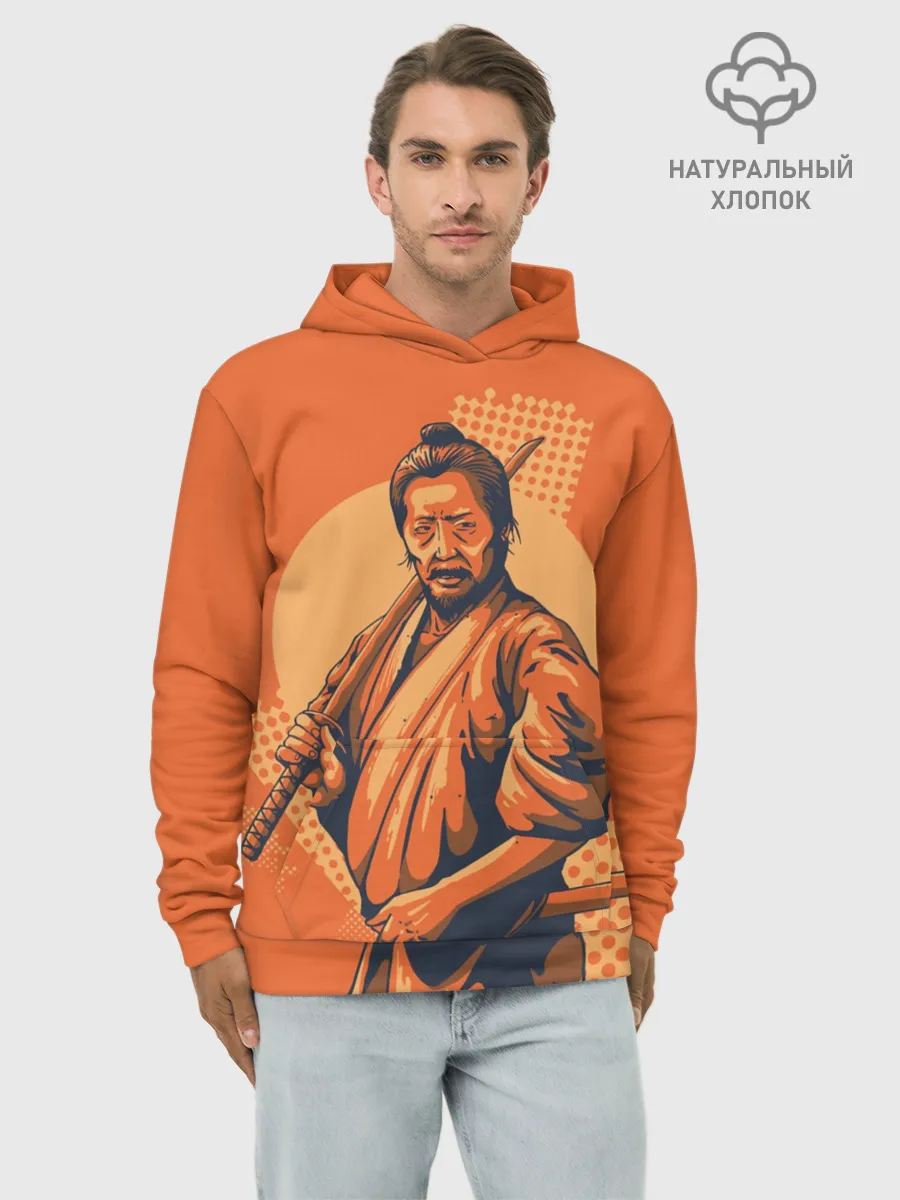 Худи мужской база хлопок / Самурай