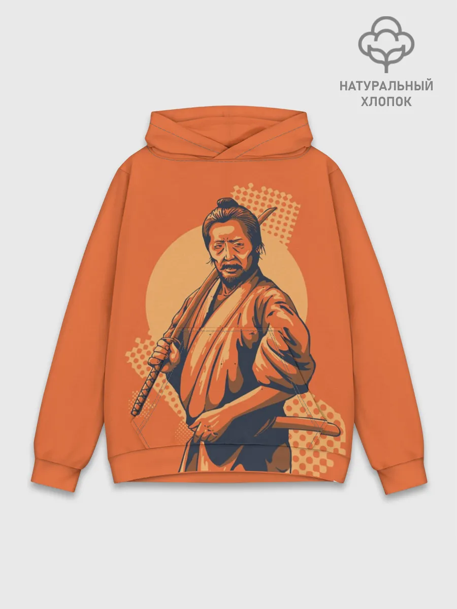 Худи мужской база хлопок / Самурай