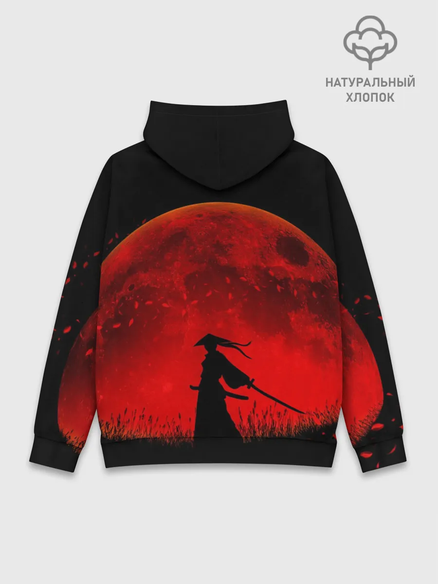 Худи мужской база хлопок / Самурай 3D