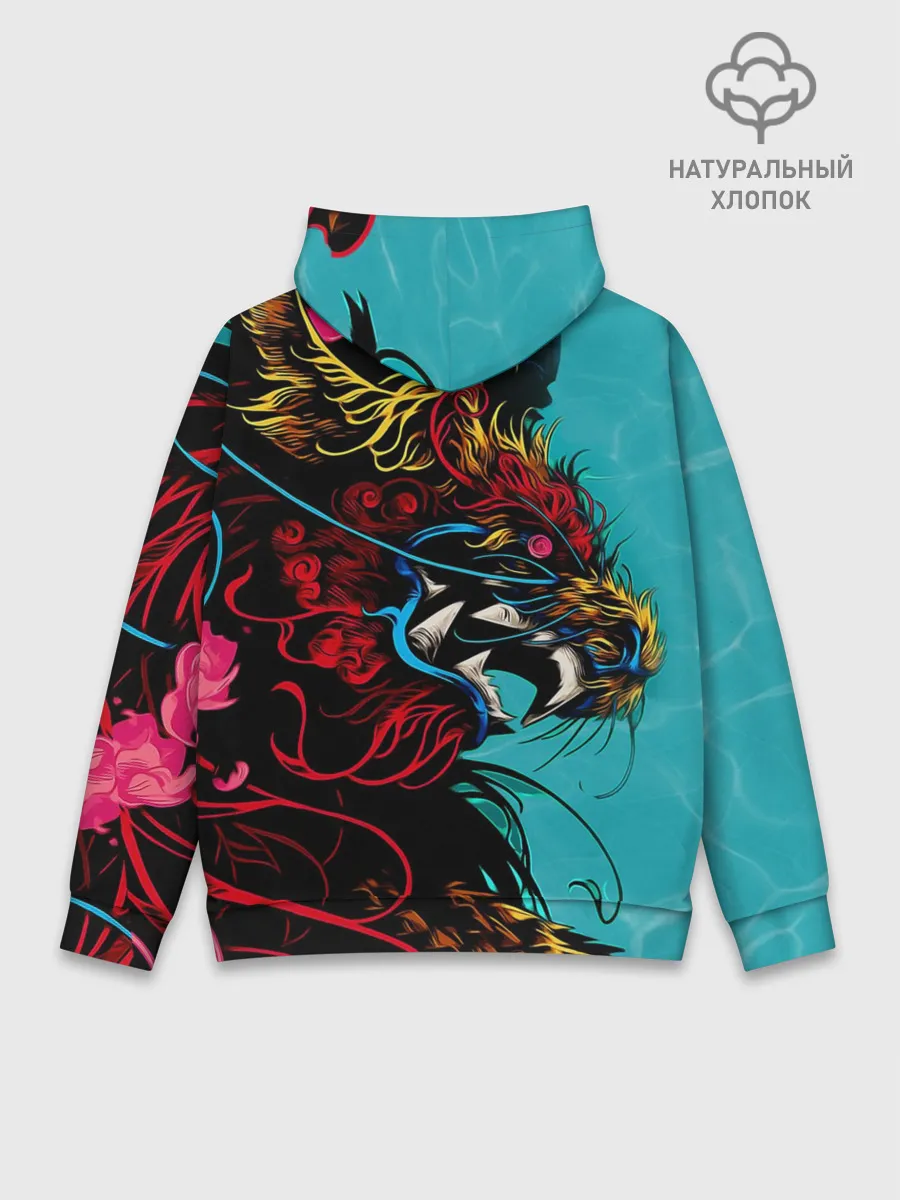 Худи мужской база хлопок / Дракон | Dragon