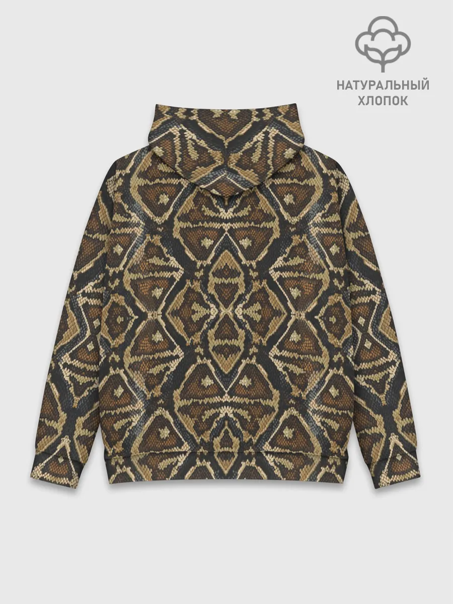 Худи мужской база хлопок / Змеиная кожа