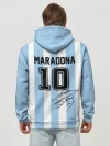 Худи мужской база хлопок / Форма Марадоны с автографом