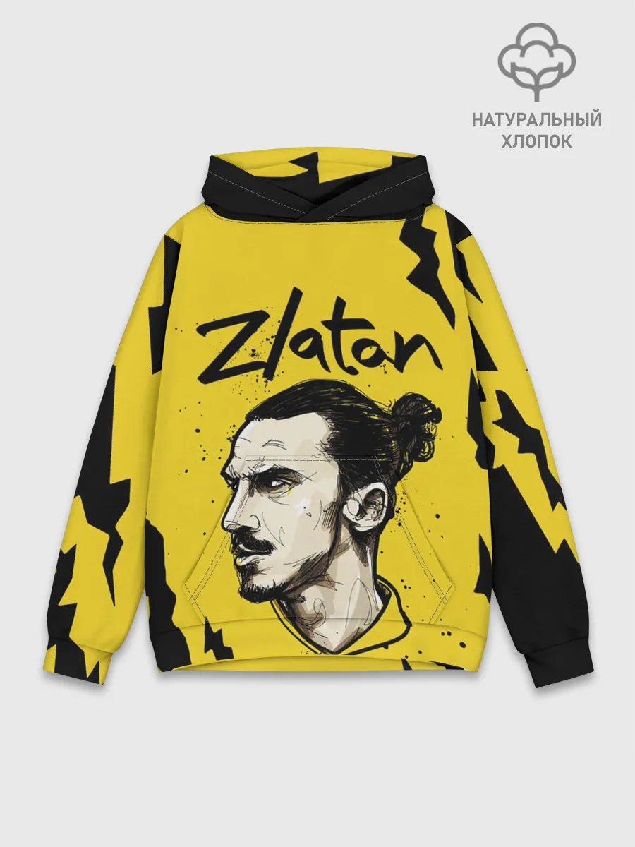 Худи мужской база хлопок / ЗЛАТАН ИБРАГИМОВИЧ / ZLATAN