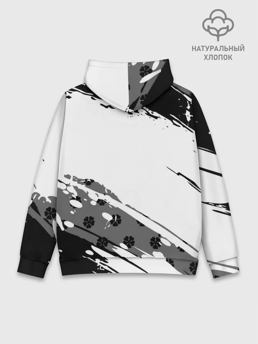 Худи мужской база хлопок / IDIOT! Black Clover