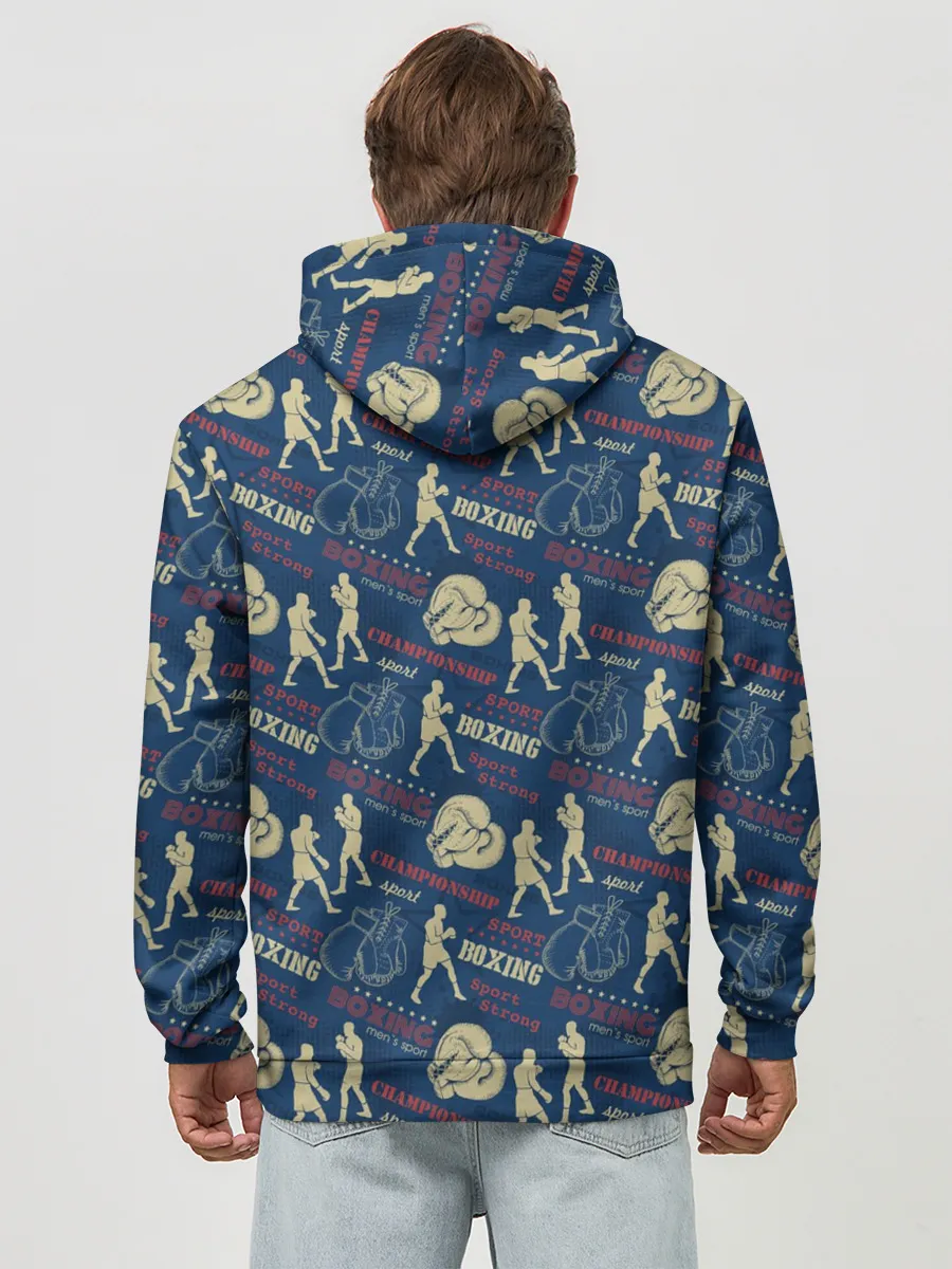 Худи мужской база хлопок / Боксёр