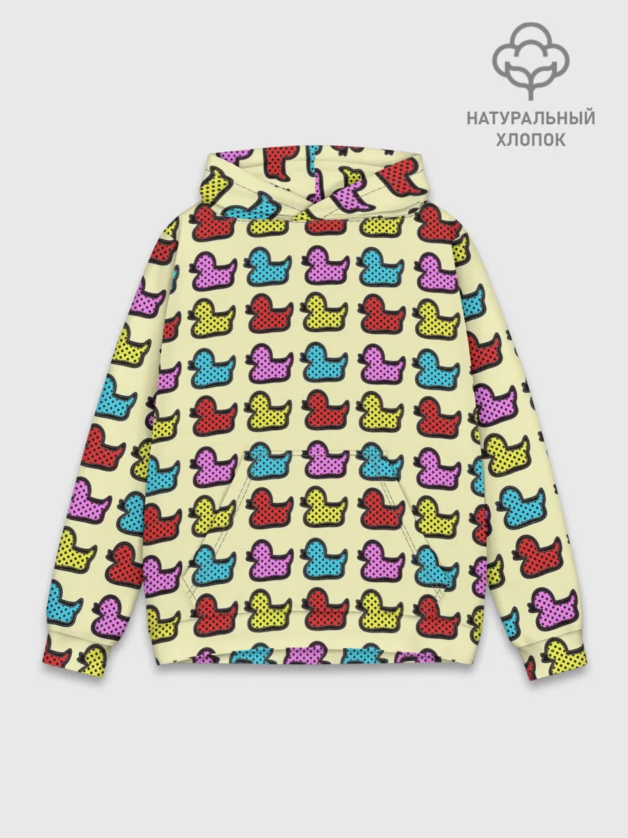 Худи мужской база хлопок / Утиный фон | Утки | Ducks