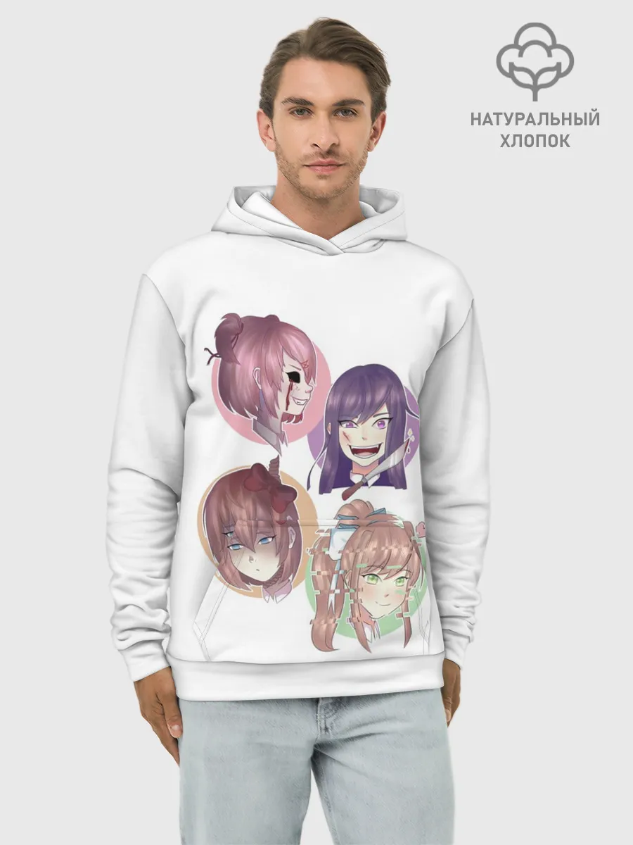 Худи мужской база хлопок / Doki Doki Literature Club