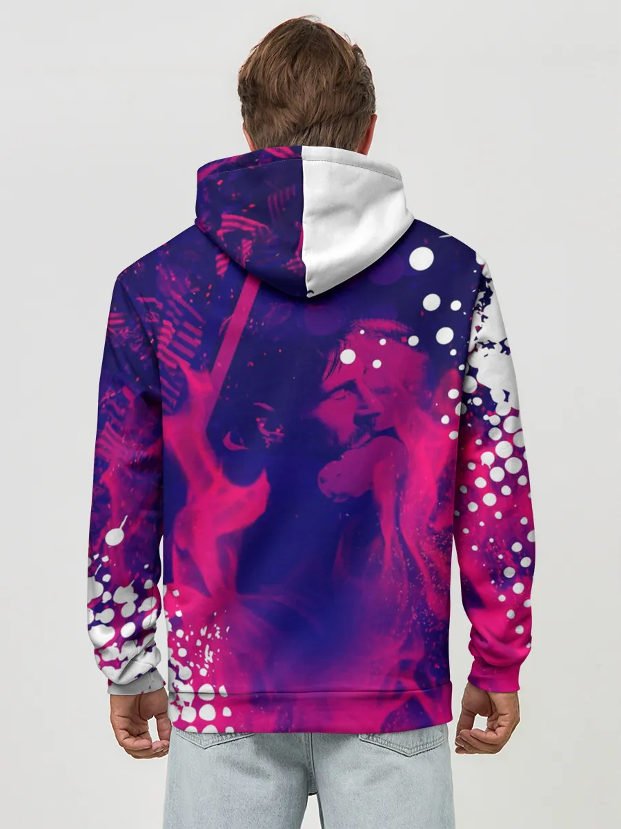 Худи мужской база хлопок / ЛИОНЕЛЬ МЕССИ / FIRE / ОГОНЬ