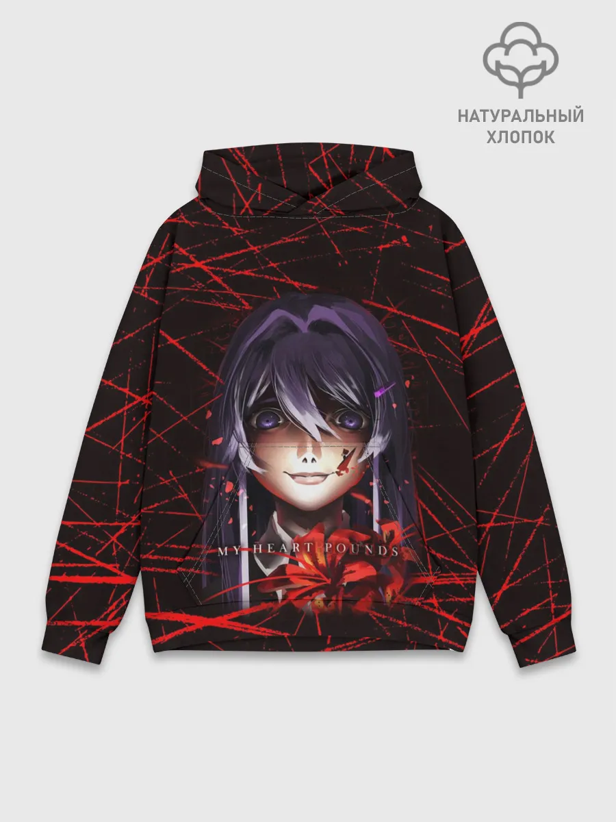 Худи мужской база хлопок / Doki Doki Literature Club Юри