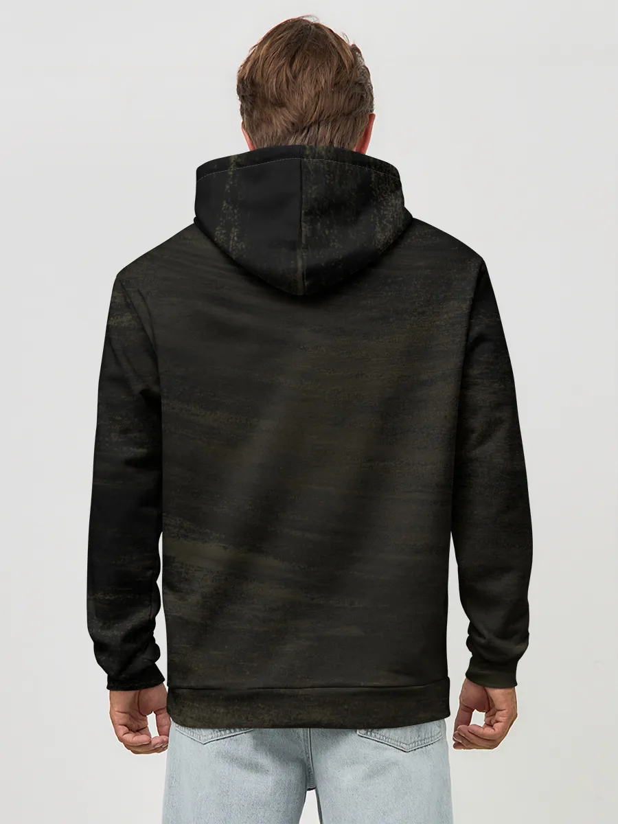 Худи мужской база хлопок / Юно | Черный Клевер