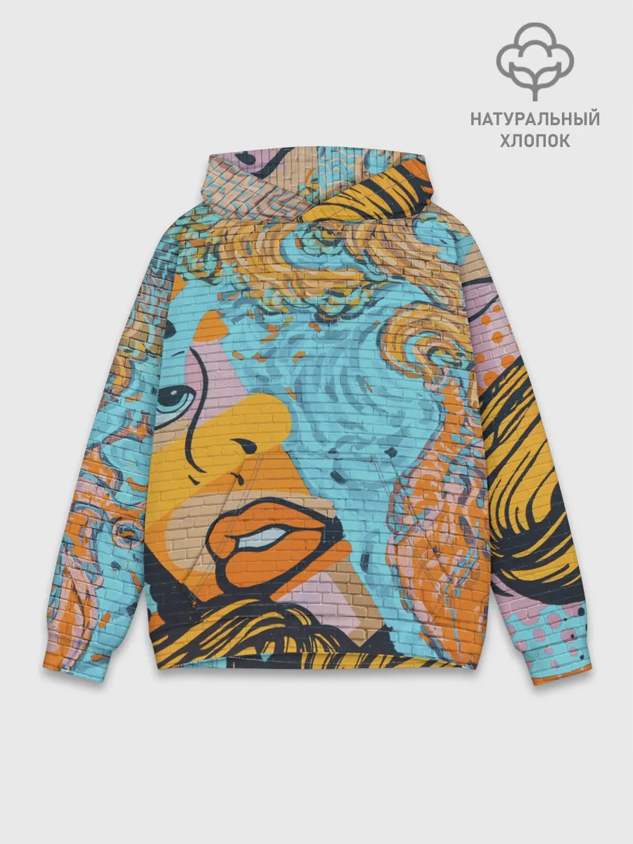 Худи мужской база хлопок / Граффити арт