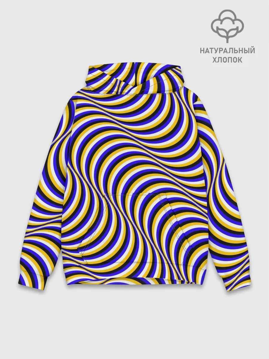 Худи мужской база хлопок / Иллюзия обман зрения