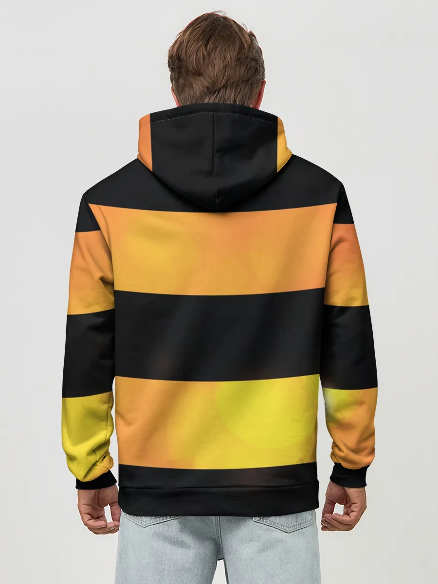 Худи мужской база хлопок / Георгиевская лента