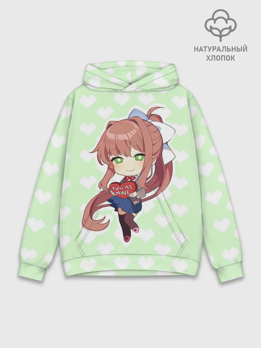 Худи мужской база хлопок / Chibi Monika