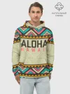 Худи мужской база хлопок / АЛОХА ГАВАЙИ, ALOHA, SUMMER