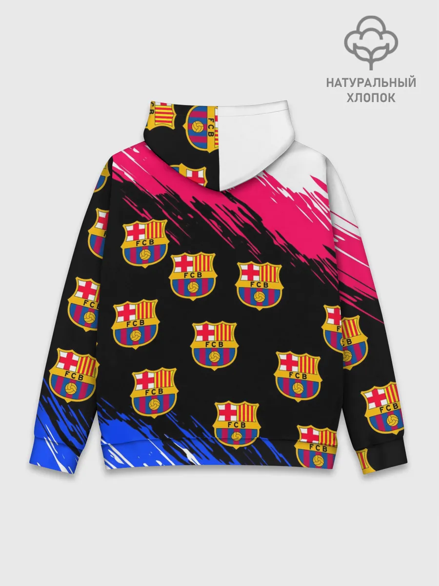 Худи мужской база хлопок / ЛИОНЕЛЬ МЕССИ / БАРСЕЛОНА