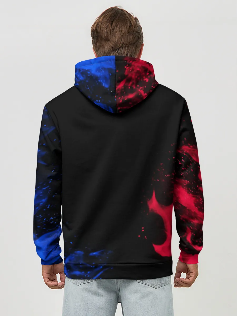 Худи мужской база хлопок / ЛИОНЕЛЬ МЕССИ / ОГОНЬ / FIRE