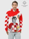 Худи мужской база хлопок / ЛУКА МОДРИЧ / LUKA MODRIC