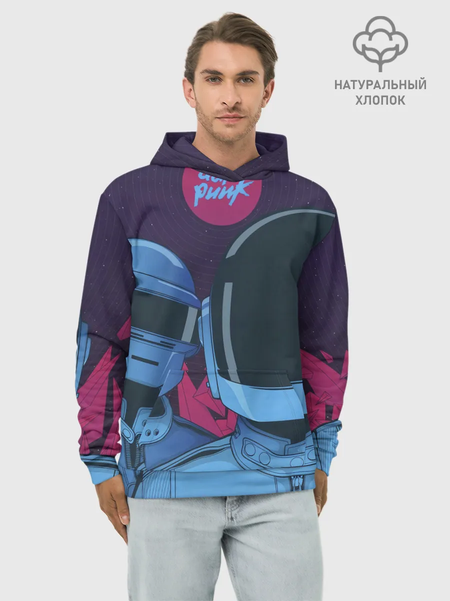 Худи мужской база хлопок / Daft Punk