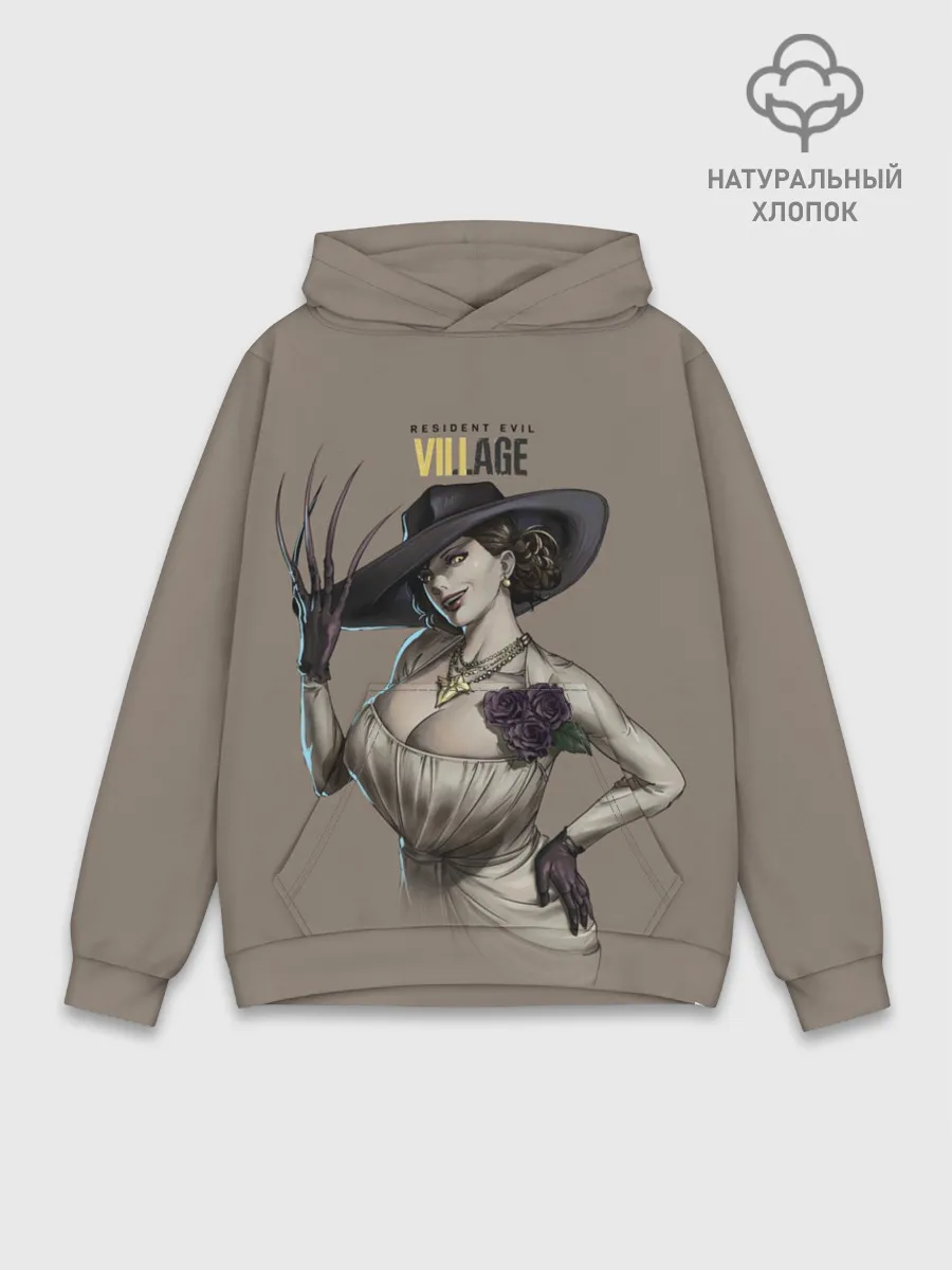 Худи мужской база хлопок / Resident Evil Lady Dumitrescu