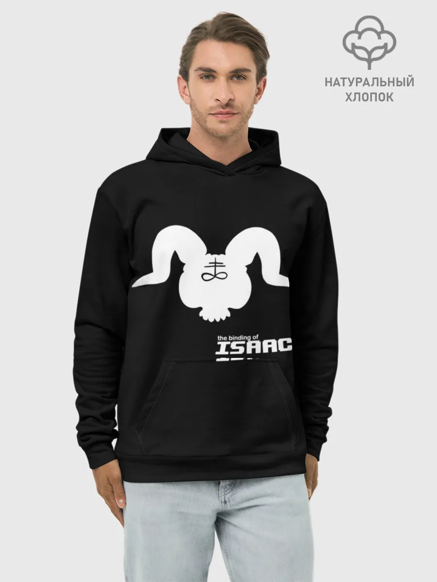 Худи мужской база хлопок / The Binding of isaac Satan