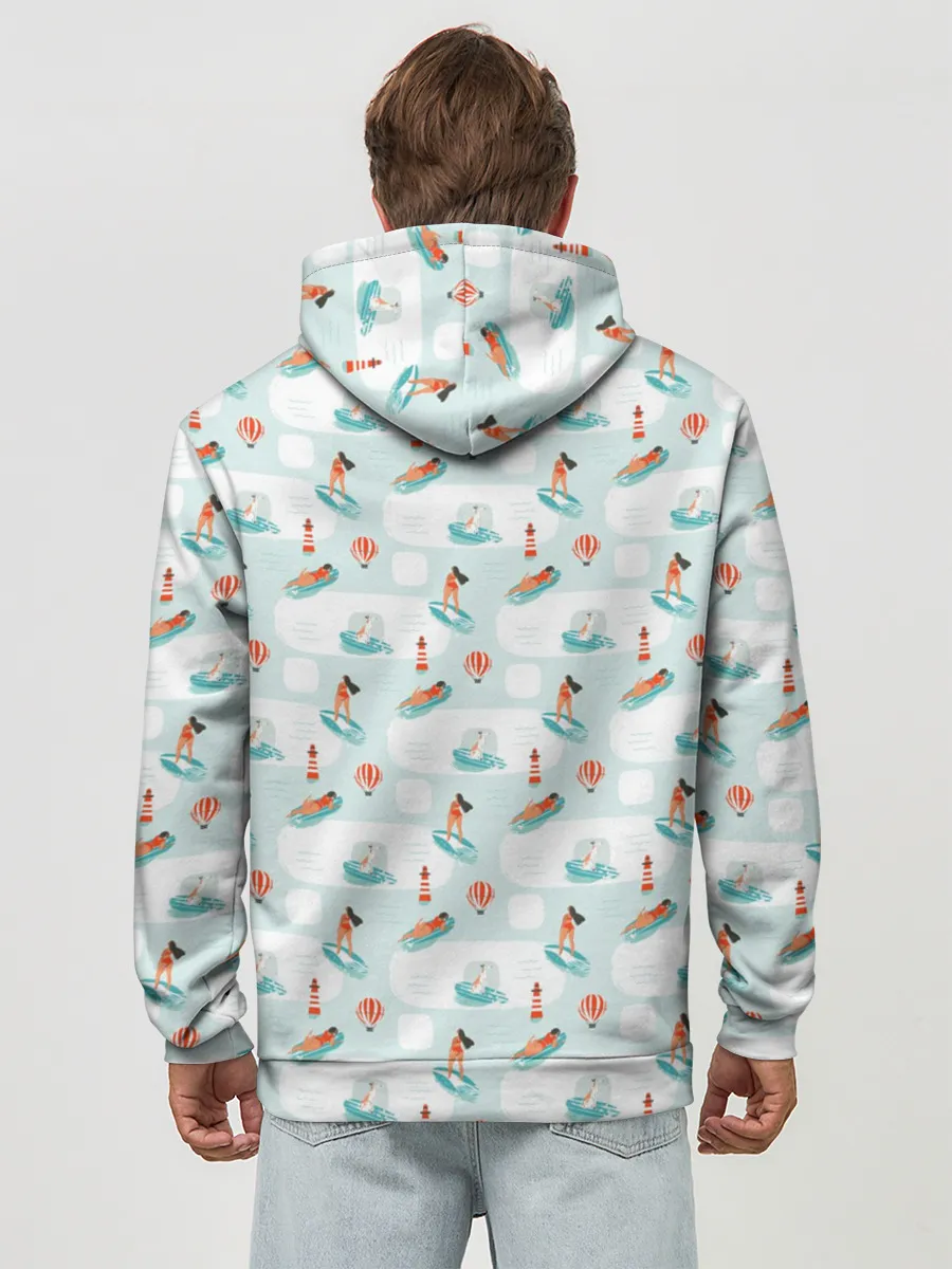 Худи мужской база хлопок / Серфингистка