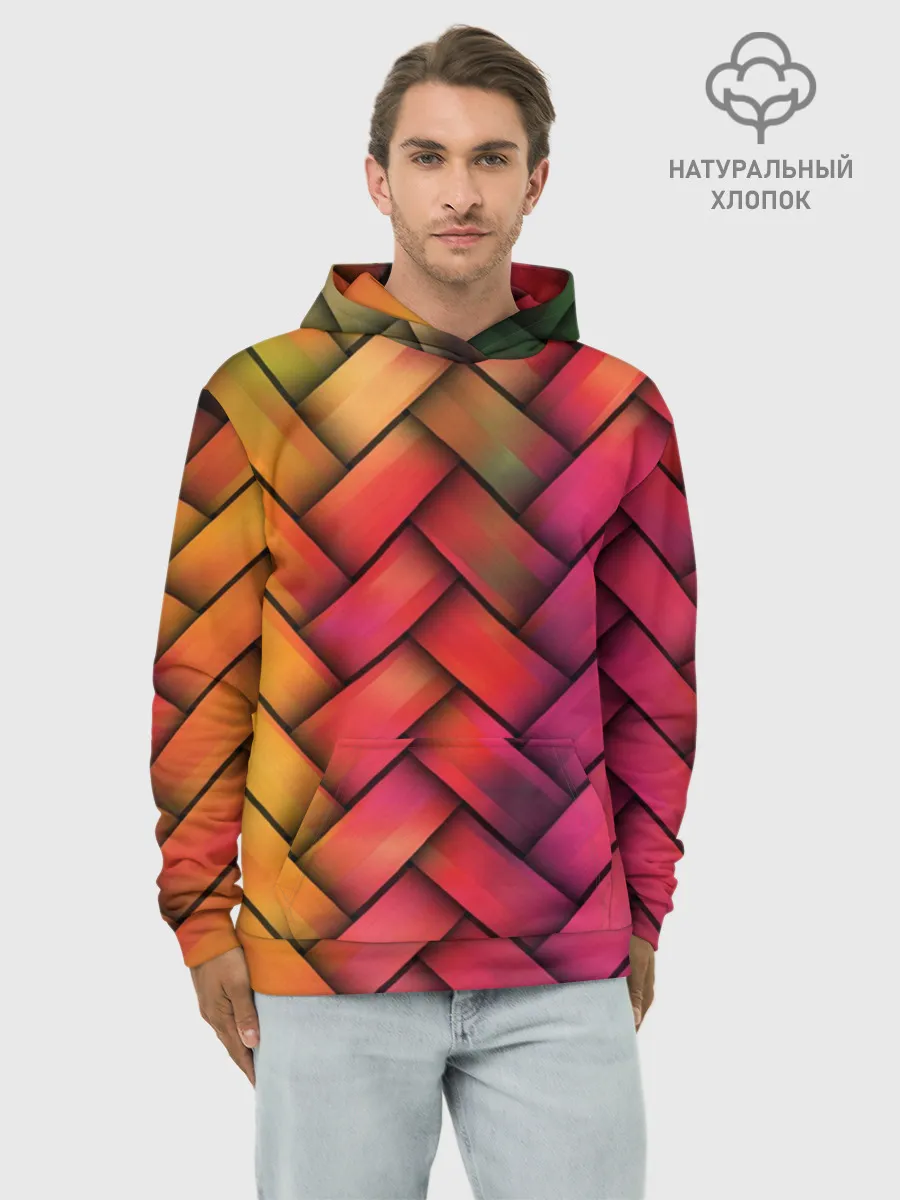 Худи мужской база хлопок / Colorful weave