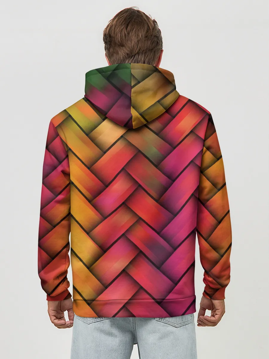 Худи мужской база хлопок / Colorful weave