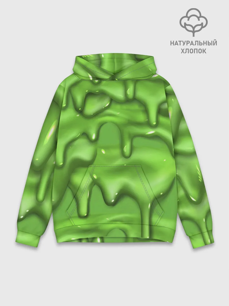 Худи мужской база хлопок / Green Slime