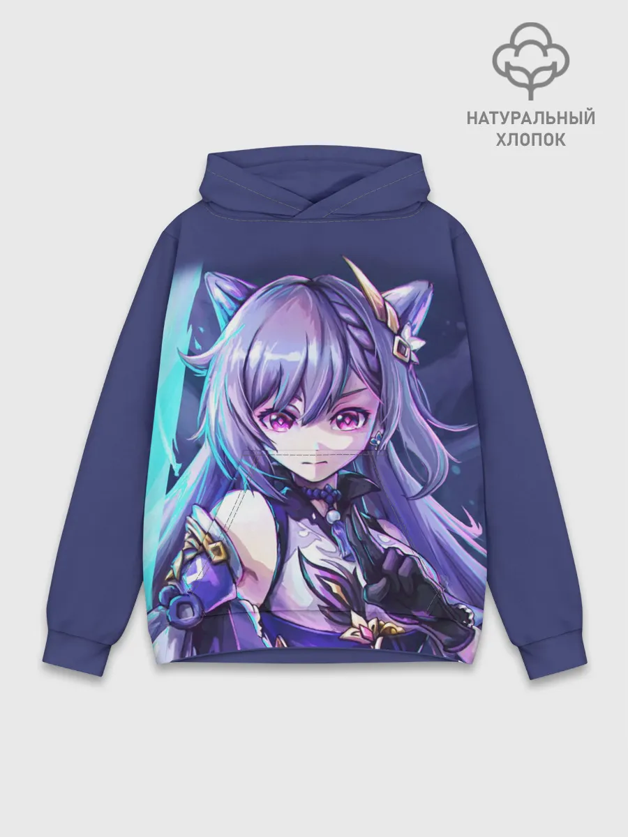 Худи мужской база хлопок / Keqing - Genshin Impact