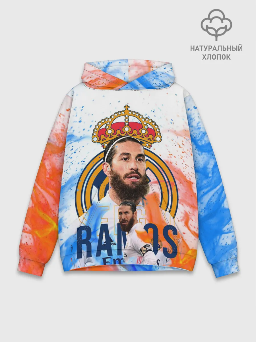 Худи мужской база хлопок / SERGIO RAMOS / СЕРХИО РАМОС