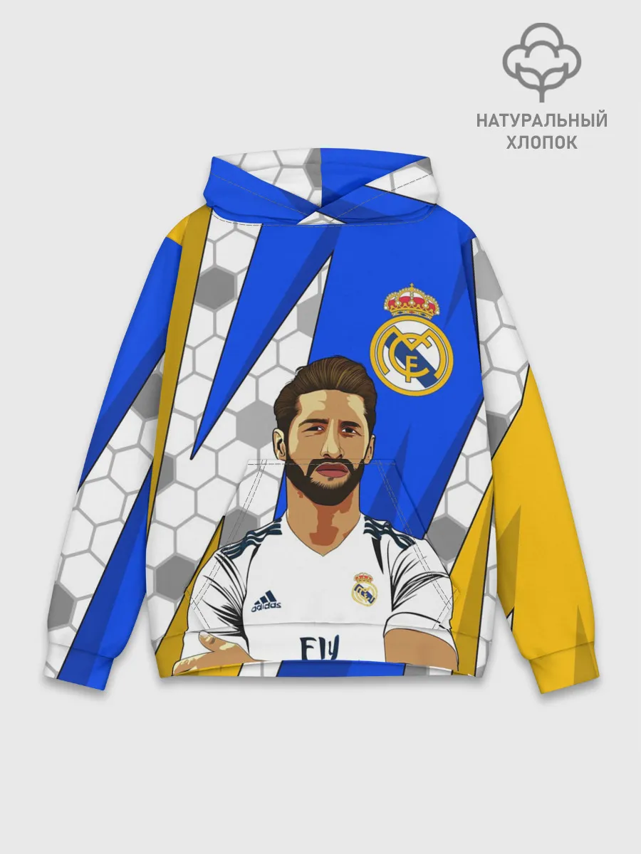 Худи мужской база хлопок / СЕРХИО РАМОС / РЕАЛ МАДРИД
