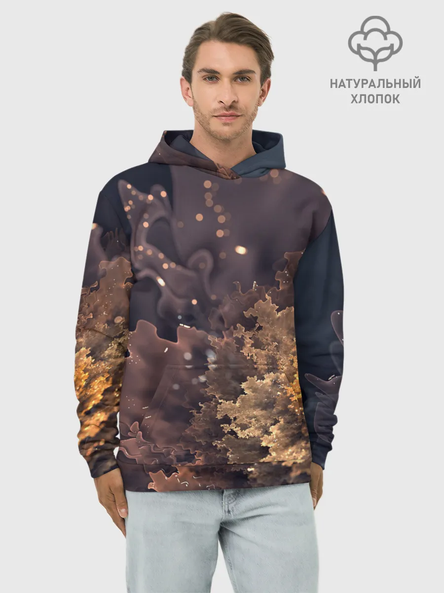 Худи мужской база хлопок / КосмиЧеский Цветок