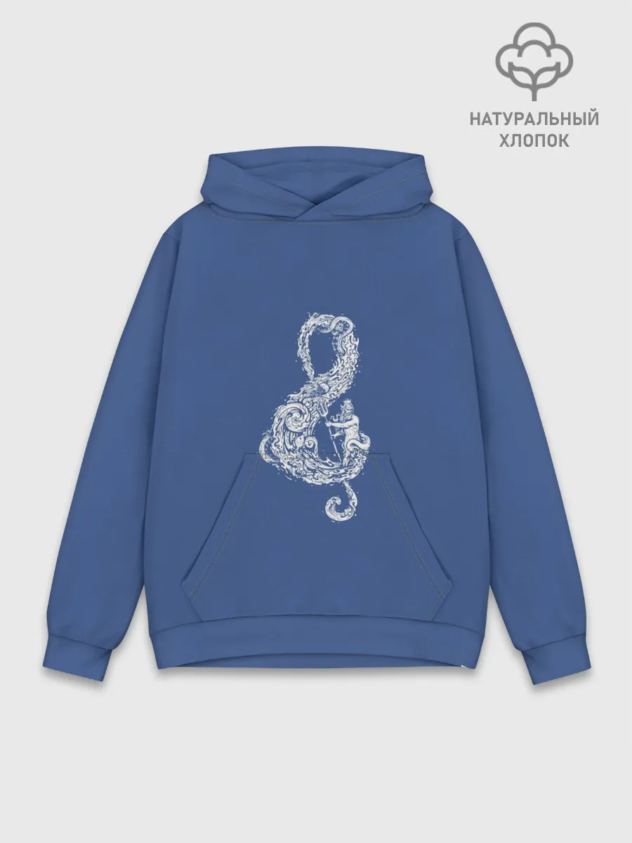 Худи мужской база хлопок / Звуки Океана