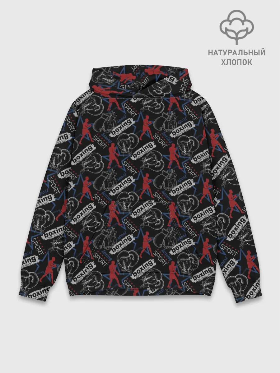 Худи мужской база хлопок / Бокс