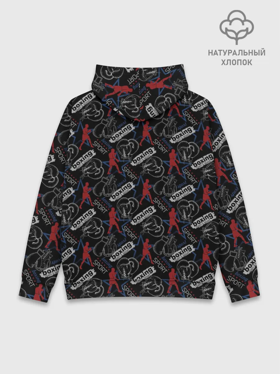 Худи мужской база хлопок / Бокс