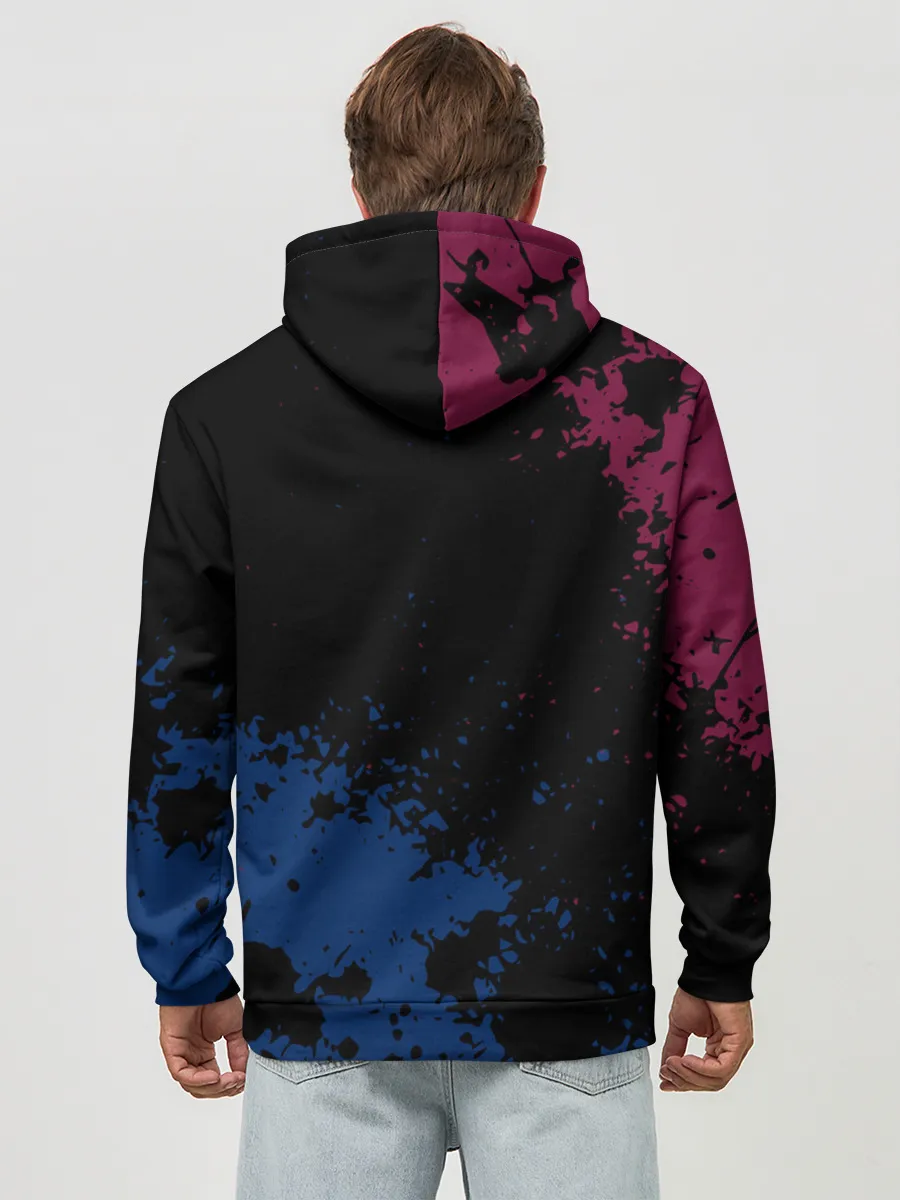 Худи мужской база хлопок / Barcelona: Луис Суарес.