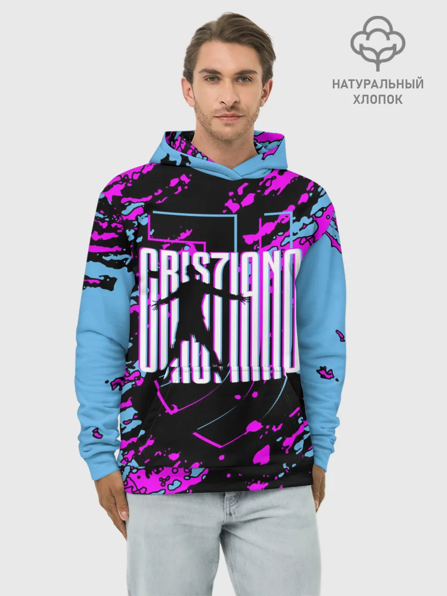 Худи мужской база хлопок / Криштиану Роналду