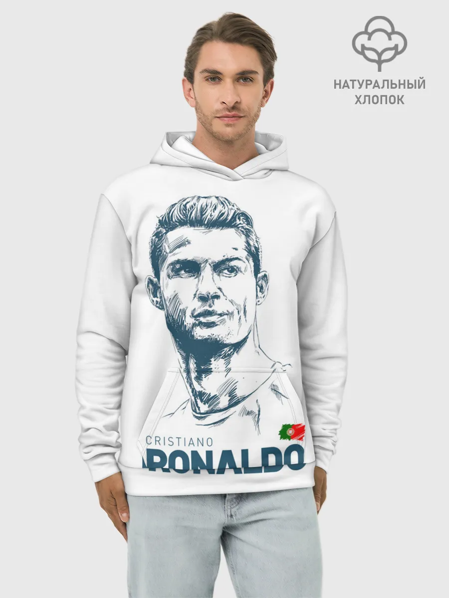 Худи мужской база хлопок / Криштиану Роналду