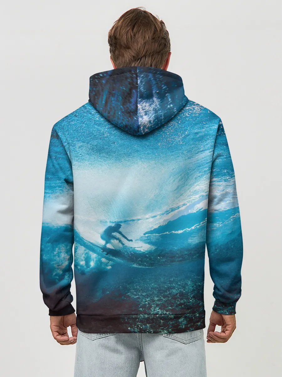 Худи мужской база хлопок / Под водой