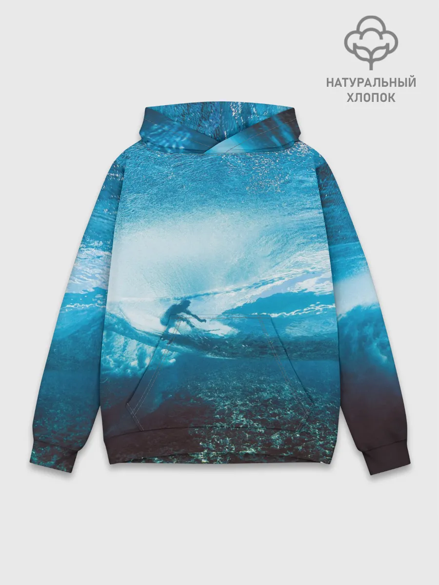 Худи мужской база хлопок / Под водой