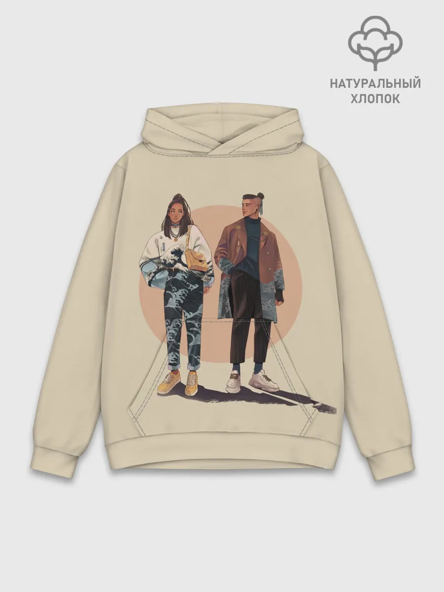 Худи мужской база хлопок / Катара и Сокка