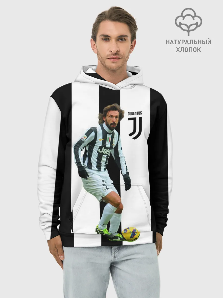 Худи мужской база хлопок / Andrea Pirlo