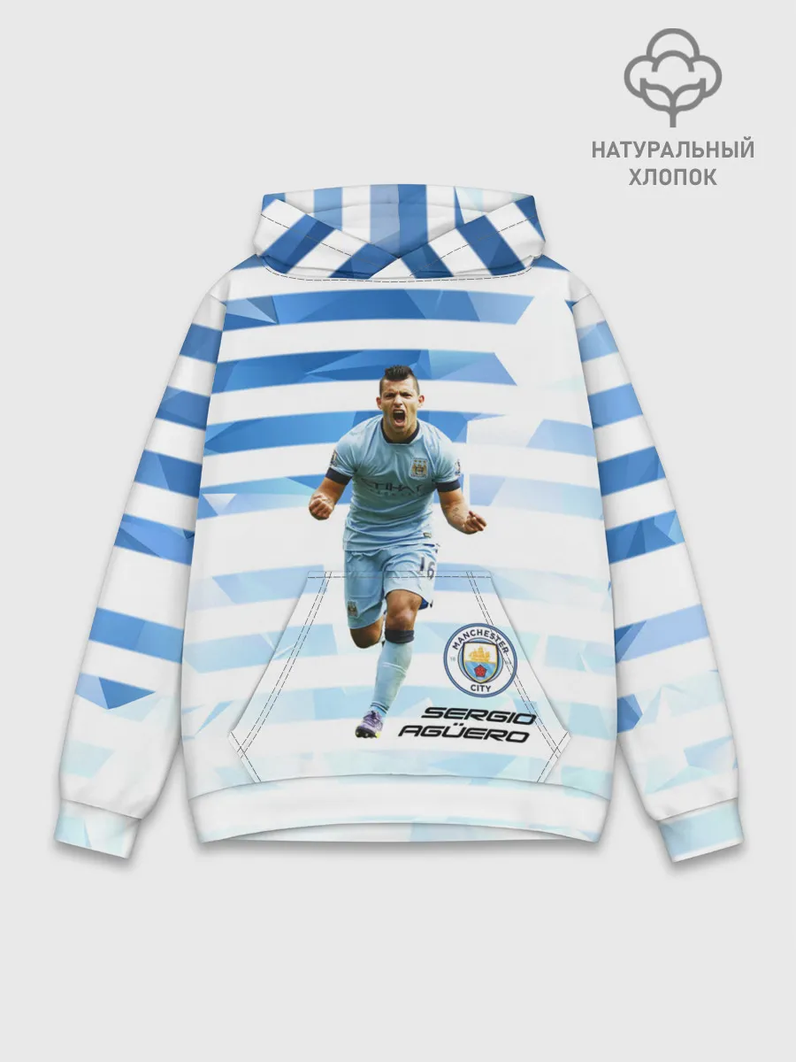 Худи мужской база хлопок / Серхио Aгуэро