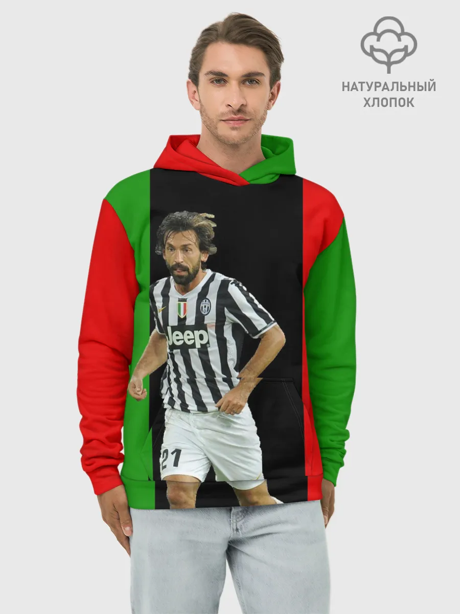 Худи мужской база хлопок / Andrea Pirlo