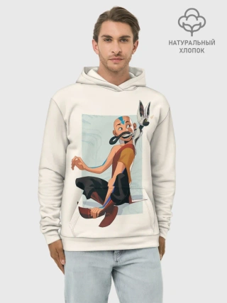 Худи мужской база хлопок / Aang avatar