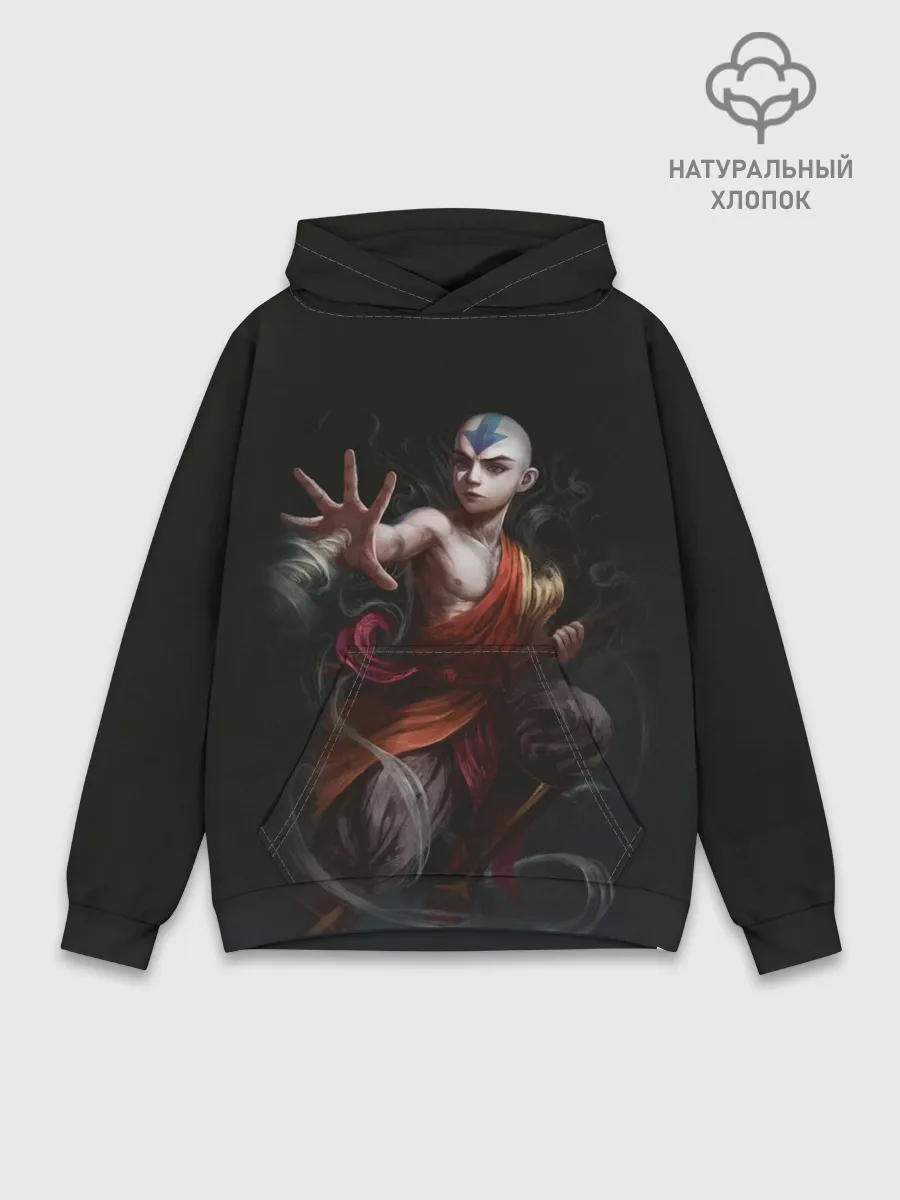 Худи мужской база хлопок / Аанг Аватар